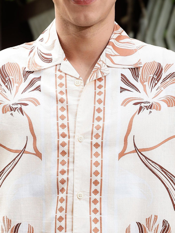 Eszett Men Floral Printed Casual Shirt
