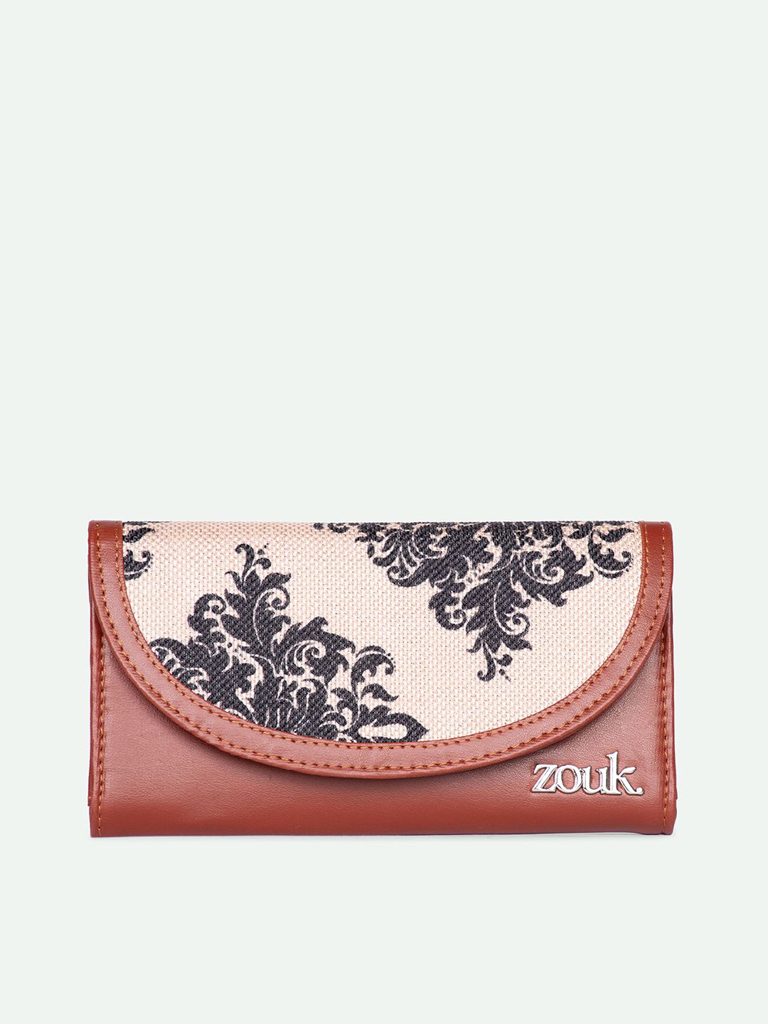ZOUK Women Mughal Motif Kyra Flap Wallet