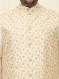 SOJANYA PLUS Men Plus Size Printed Mandarin Collar Nehru Jacket