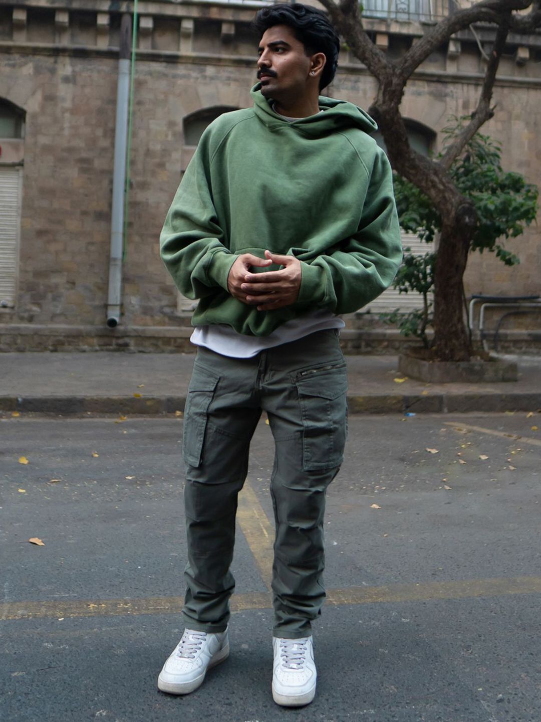 Powerlook Men Olive Biasa Cargo Pant