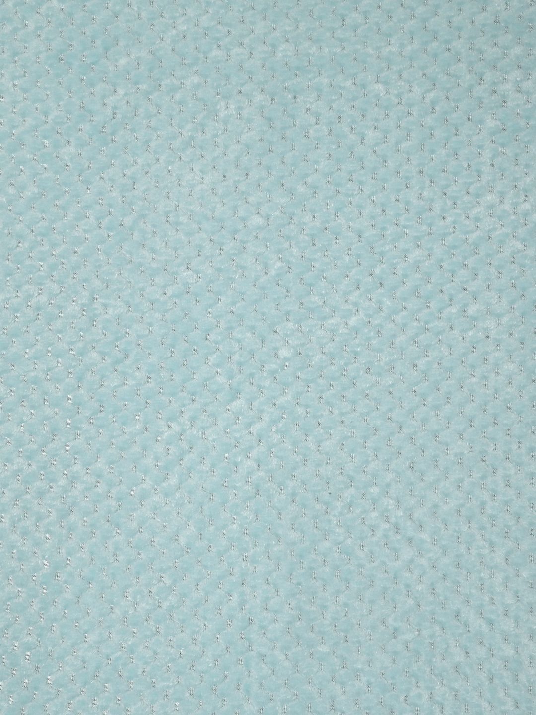 KLOTTHE Turquoise Blue Abstract 300TC Woolen Single Fitted Bedsheet & 1 Pillow Cover
