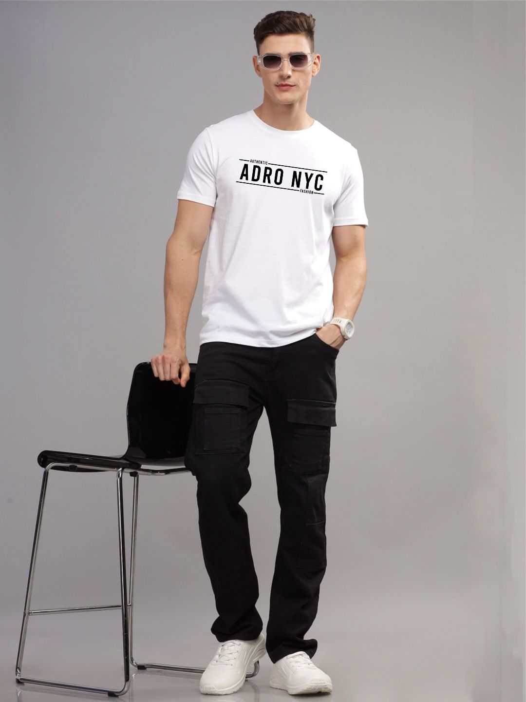 ADRO Men Printed T-shirt