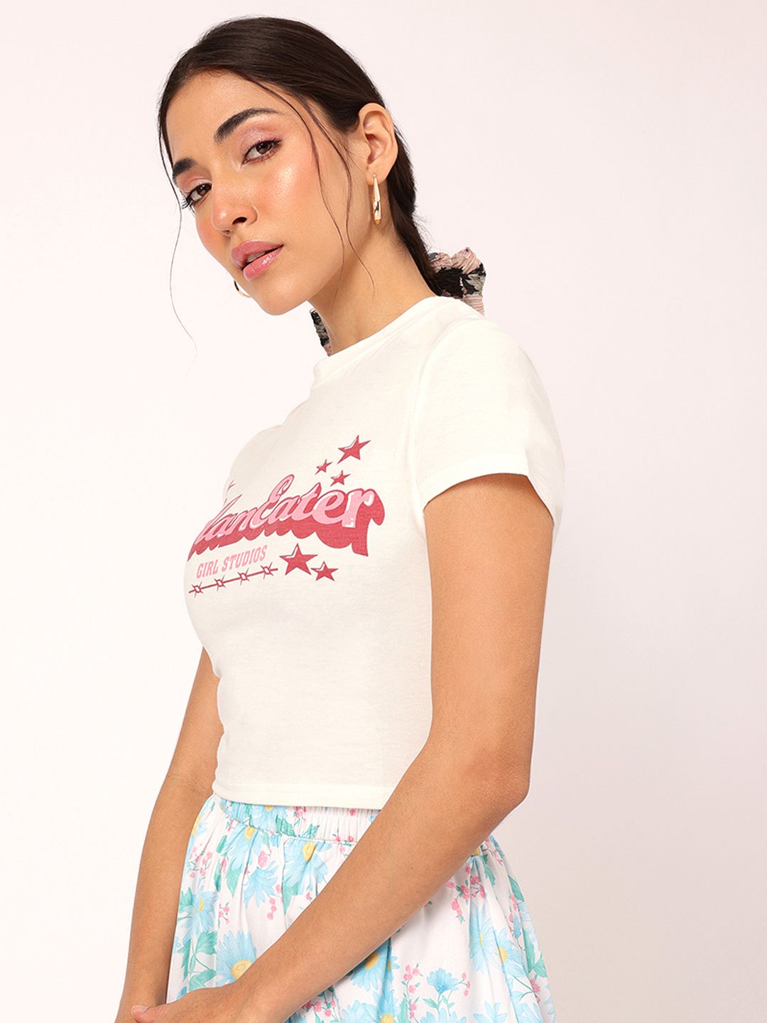 DressBerry Girly glam Typography T-shirt