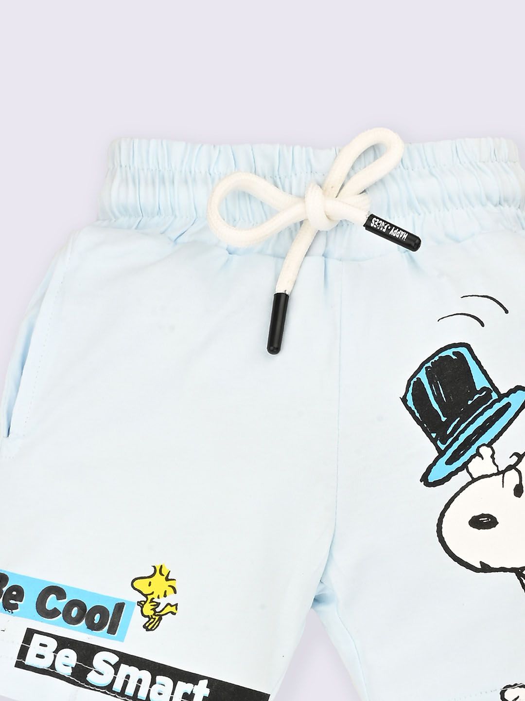 Happy Faces Boys Peanuts Printed Cotton Shorts