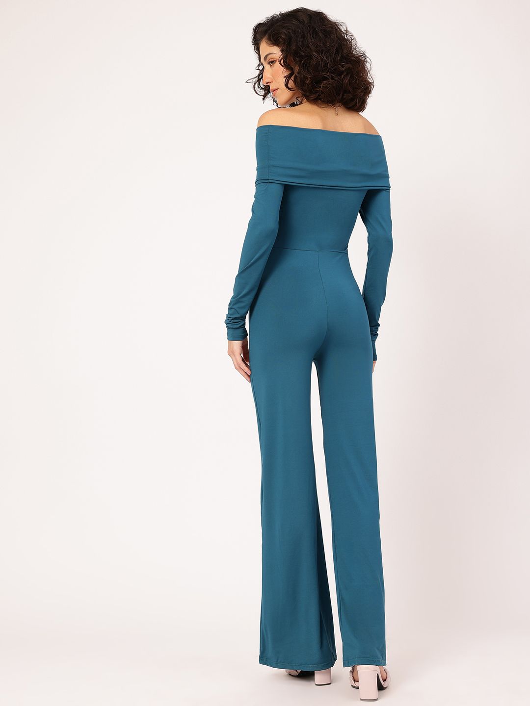 DressBerry Soft & Sleek Off-Shoulder Jumpsuit