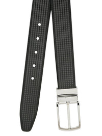Teakwood Leathers Men Textured Leather Reversible Formal Belt