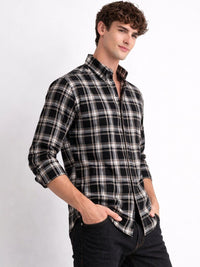 ADRO Men Standard Tartan Checks Checked Casual Shirt