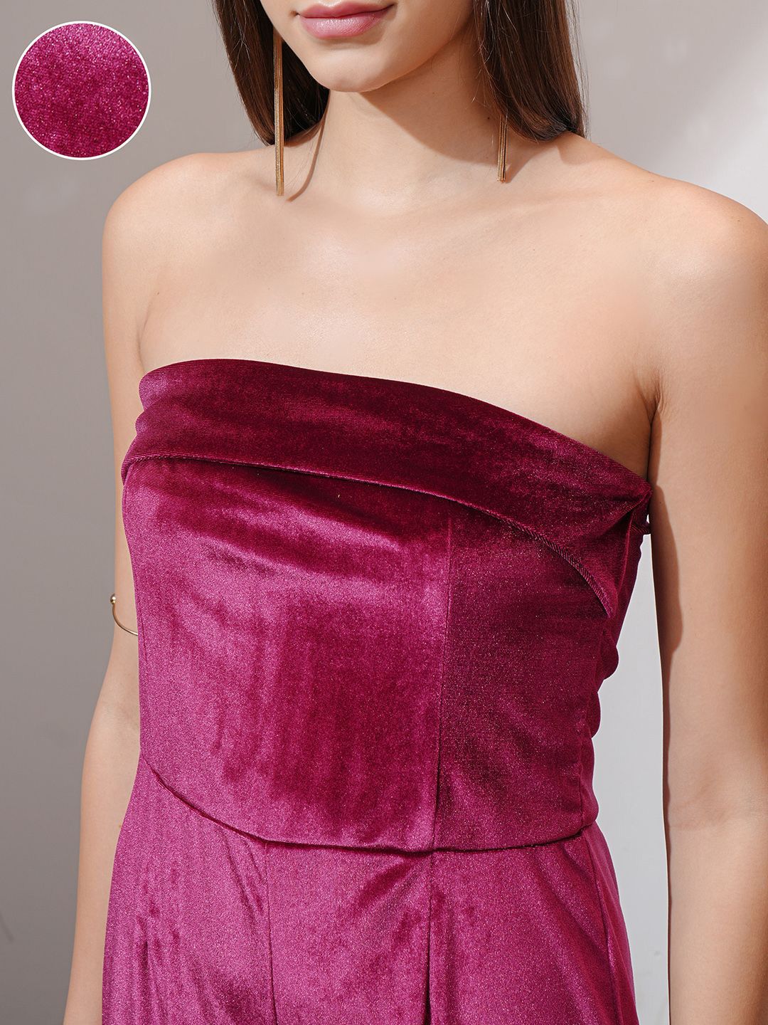 ESPYR By Tokyo Talkies Women Strapless Basic Jumpsuit