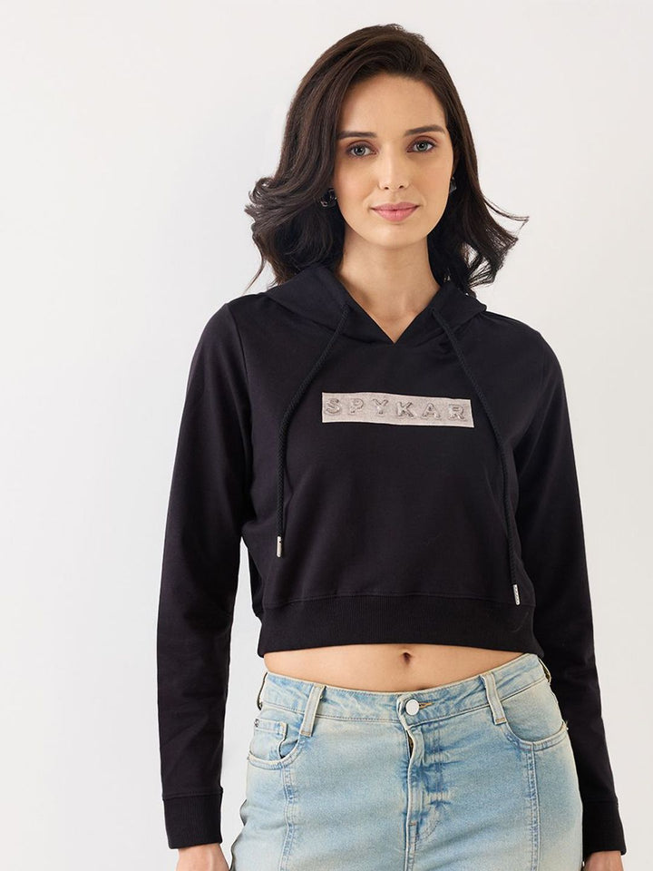 SPYKAR Women Hooded Sweatshirt