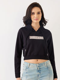 SPYKAR Women Hooded Sweatshirt