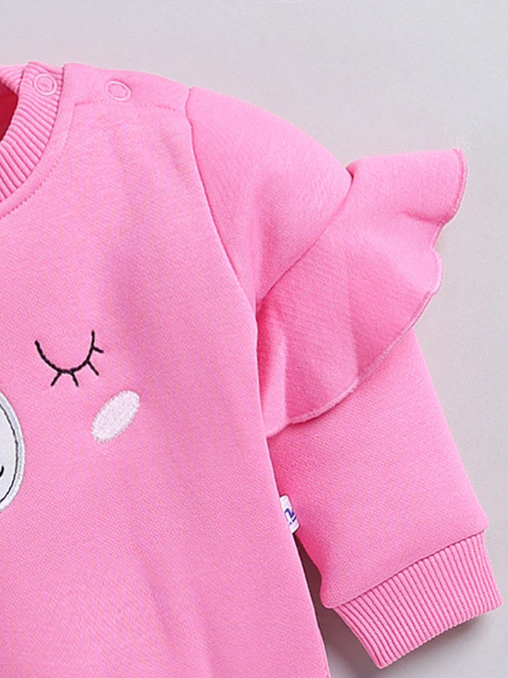 Moms Love Infant Girls Embroidered Pure Cotton Sweatshirt