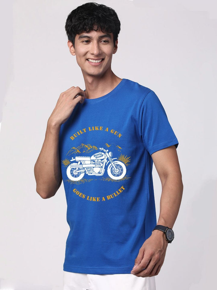 ADRO Men Graphic Printed Round Neck Cotton T-shirt
