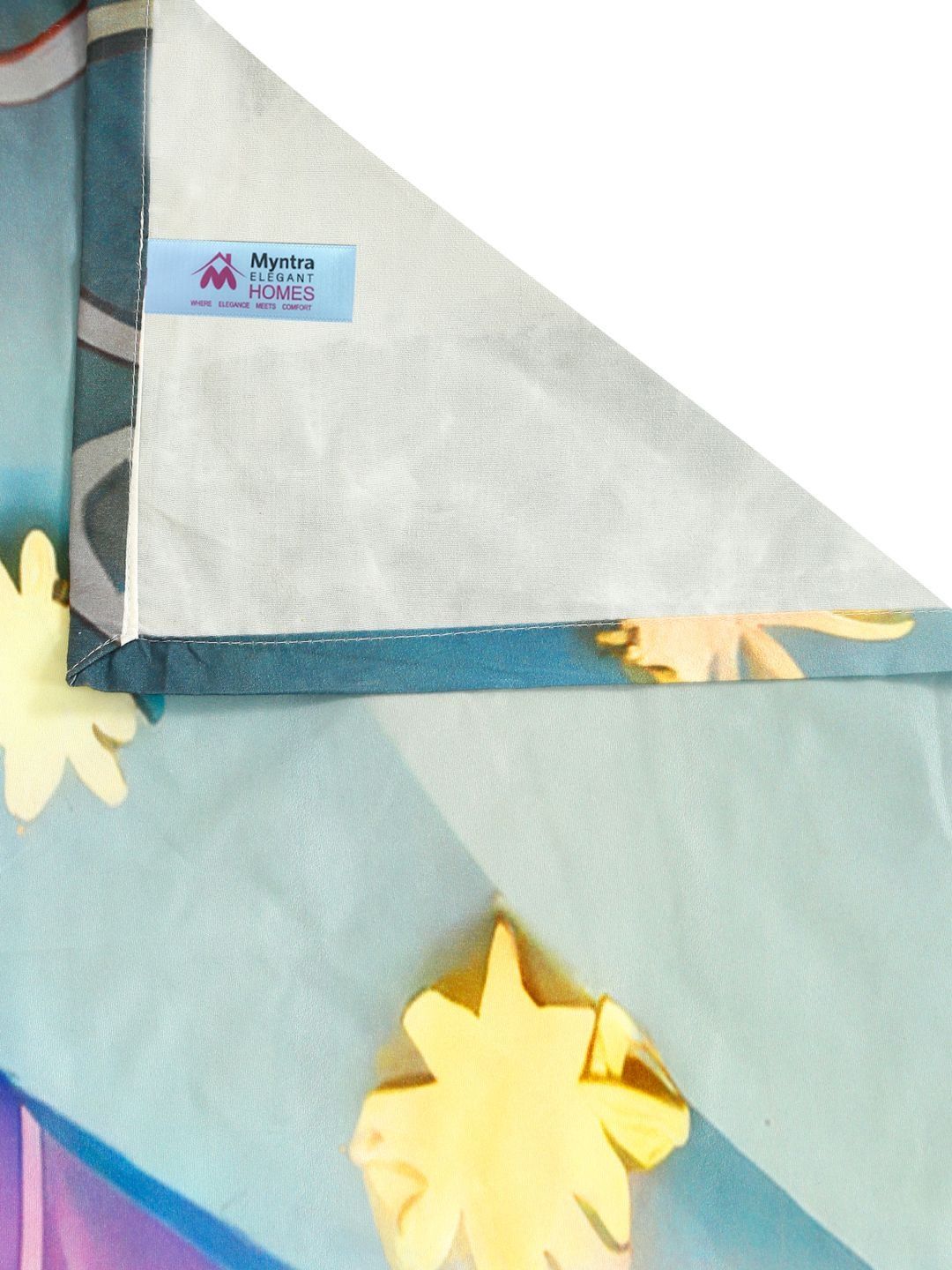 Myntra Elegant Homes Watak Kartun Pelbagai Warna 300 TC Cadar Tempat Tidur Single dengan 1 Sarung Bantal