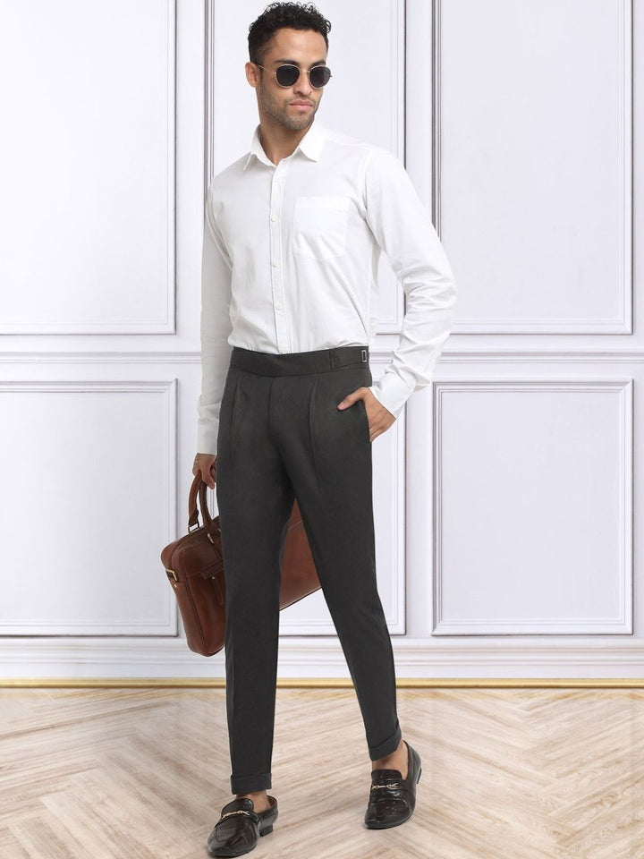 Seluar Gurkha Formal Fit Slim Fit Coklat Gelap Lelaki