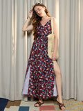 Berrylush Floral Print A-Line Maxi Dress