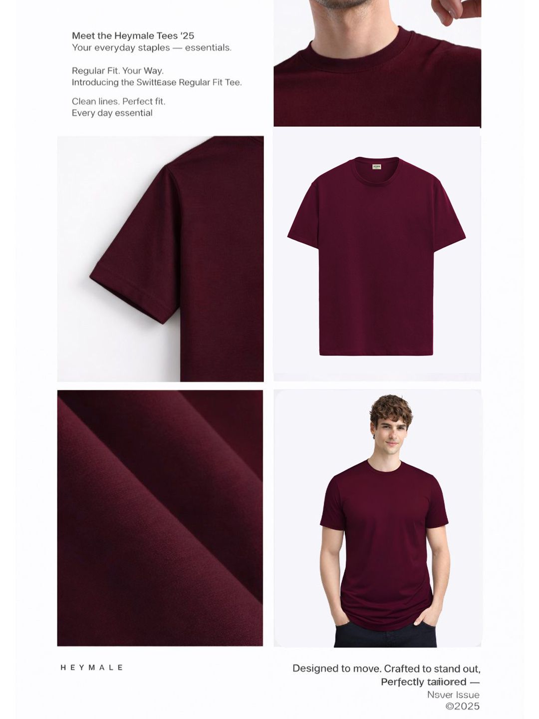 ADRO Typography Printed Round Neck Short Sleeves Regular Fit Pure Cotton T-shirt