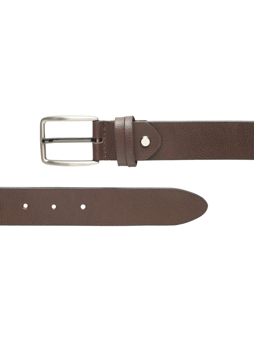 Teakwood Leathers Men Textured Leather Formal Belt