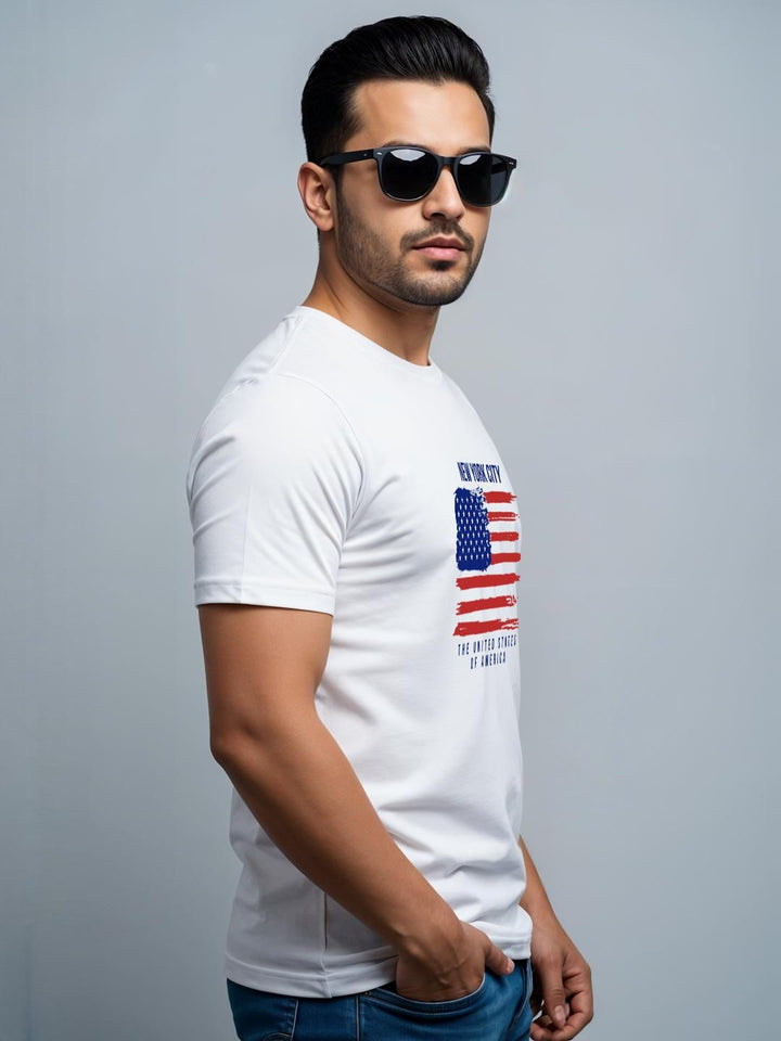 ADRO Men White Tshirts