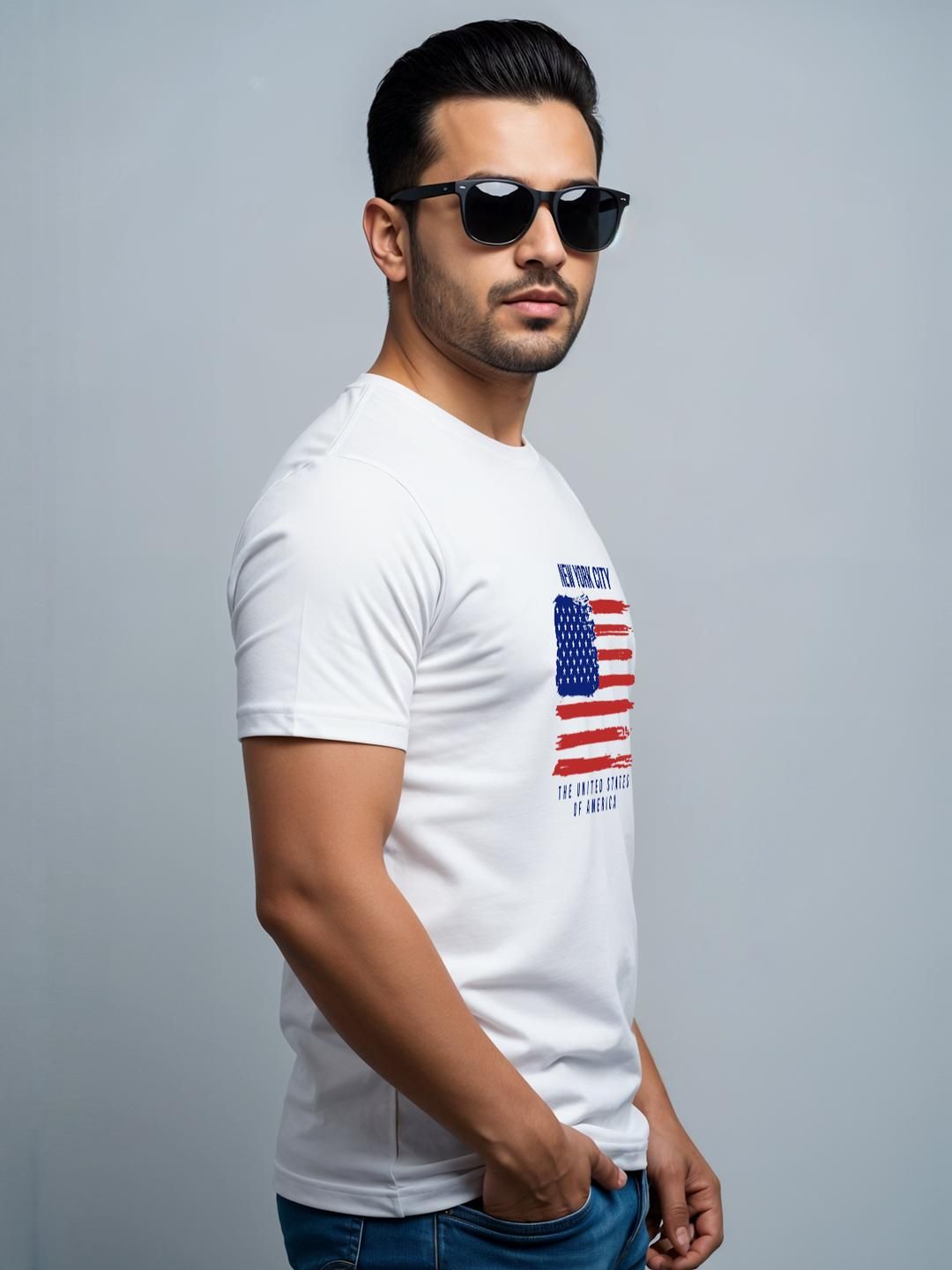 ADRO Men White Tshirts