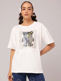 DressBerry Soft Sensation Printed Relaxed Fit T-shirt