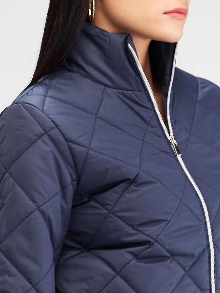 Jaket Quilted Geometric Wanita Spykar Wanita