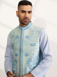 Jaket Nehru Bercetak SOJANYA PLUS
