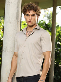 Campus Sutra Self Design Comfort Regular Fit Casual Shirt