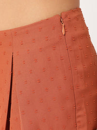 DressBerry Stylish & Romantic Ruffle Dobby Detail Pleated Co-Ords