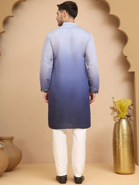 Jompers Men Floral Embroidered Regular Thread Work Kurta with Pyjamas