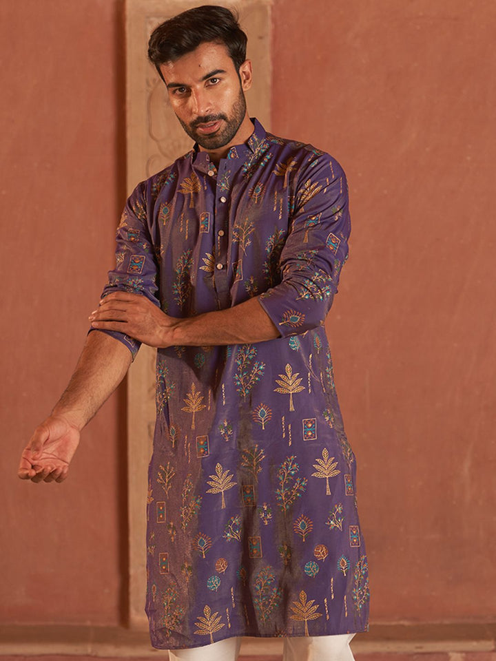 Jompers Men Floral Printed Floral Kurta