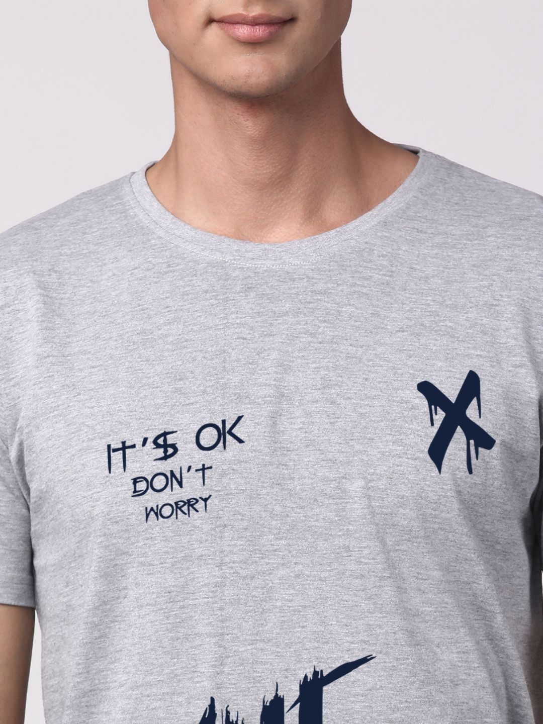 ADRO Men Graphic Printed Round Neck Cotton T-shirt
