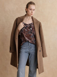 RAREISM Women Abstract Printed Ruffle Details Top
