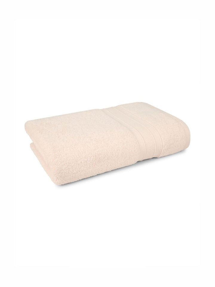 MYTRIDENT Beige Cotton 500 GSM Bath Towel