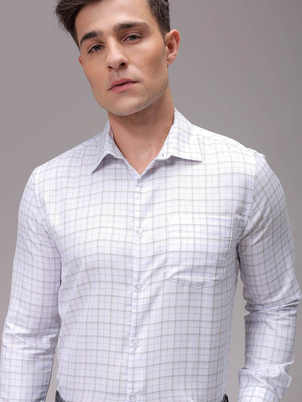 The Indian Garage Co. X Luxe Men Slim Fit Multi Stripes Opaque Striped Formal Shirt