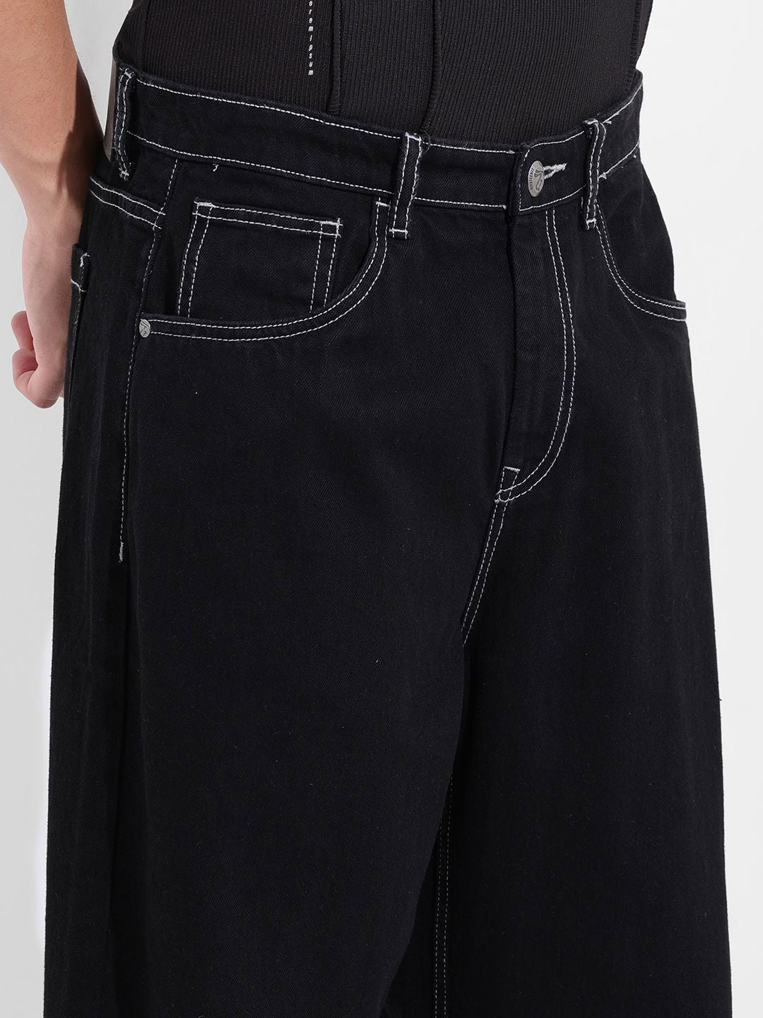 The Indian Garage Co Men Mid-Rise Baggy Jeans