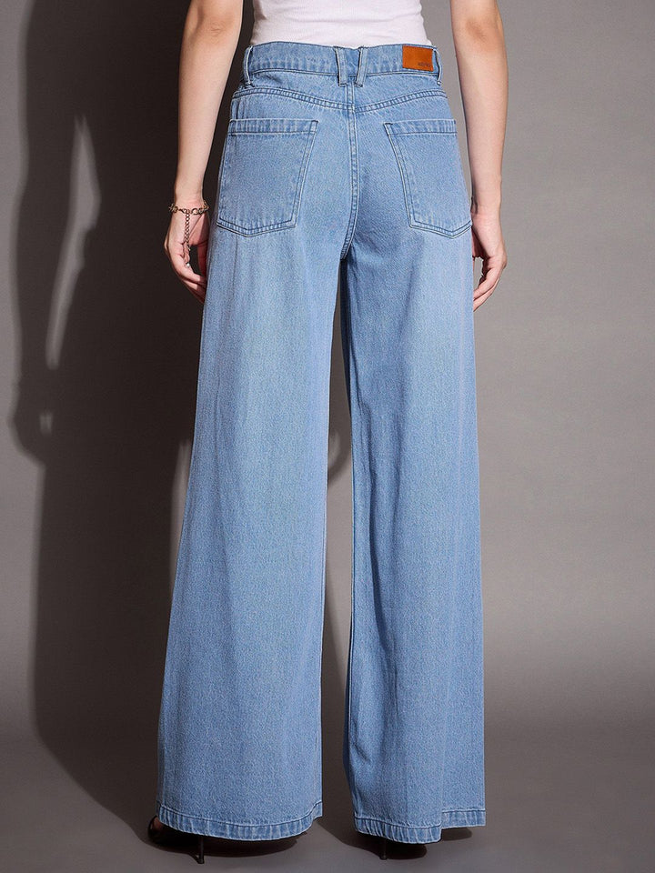 SASSAFRAS BASICS Women Comfort Straight Fit Cotton High-Rise  Jeans