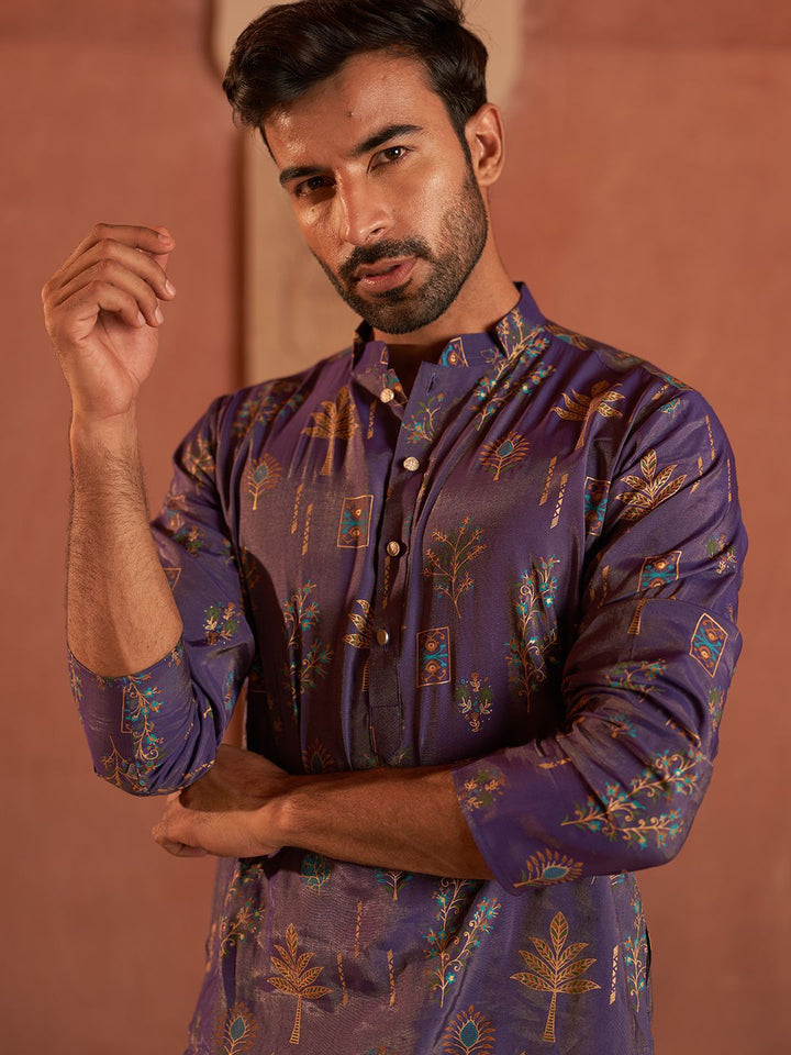 Jompers Men Floral Printed Floral Kurta