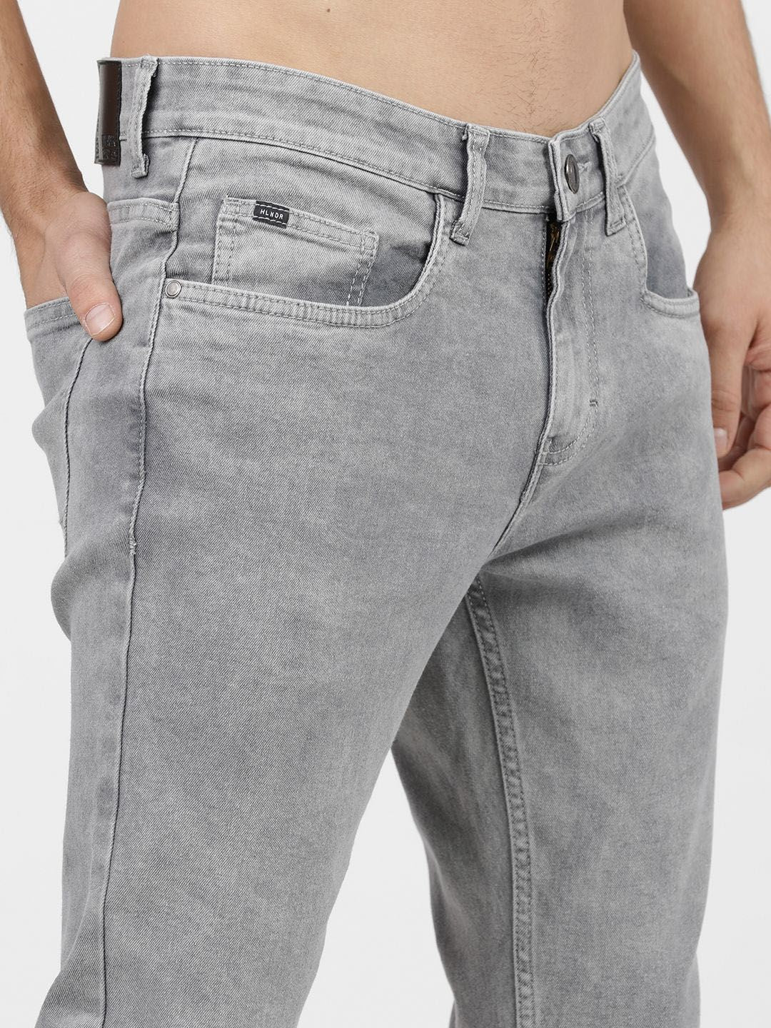 HIGHLANDER Men Tapered Fit Light Fade Stretchable Jeans