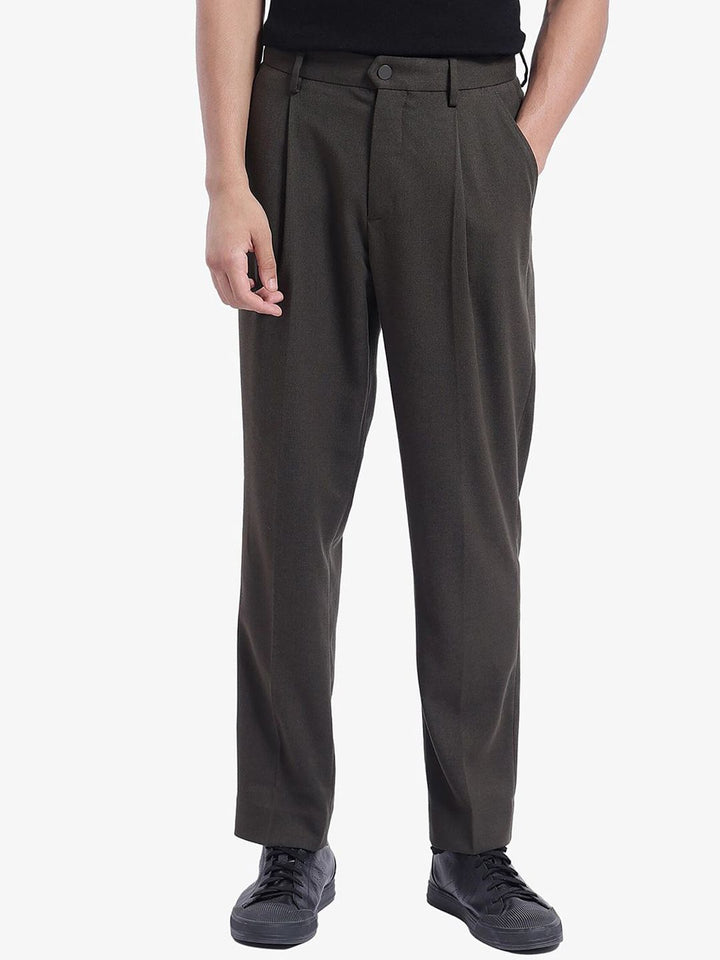 RARE RABBIT Men Loose Fit Regular Trousers