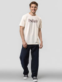 ADRO Men Typography Printed Round Neck Cotton T-shirt