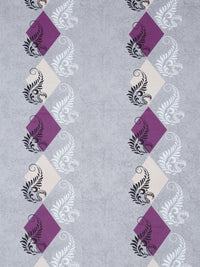 Myntra Elegant Homes Purple & White Printed Set Cadar King 400 Cotton TC Bercetak