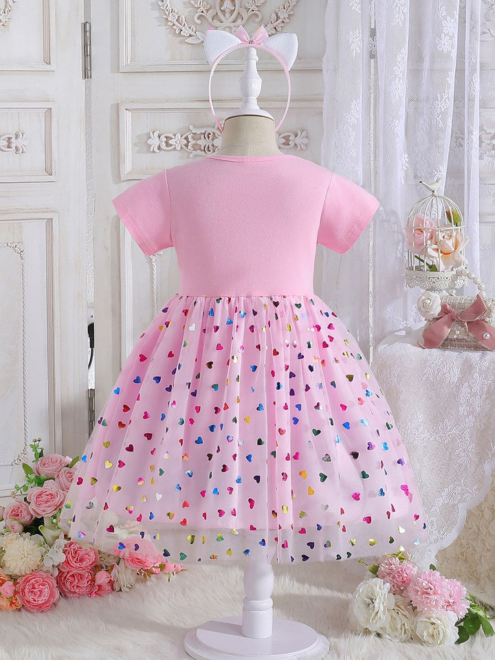 YK Floral Print Fit & Flare Dress