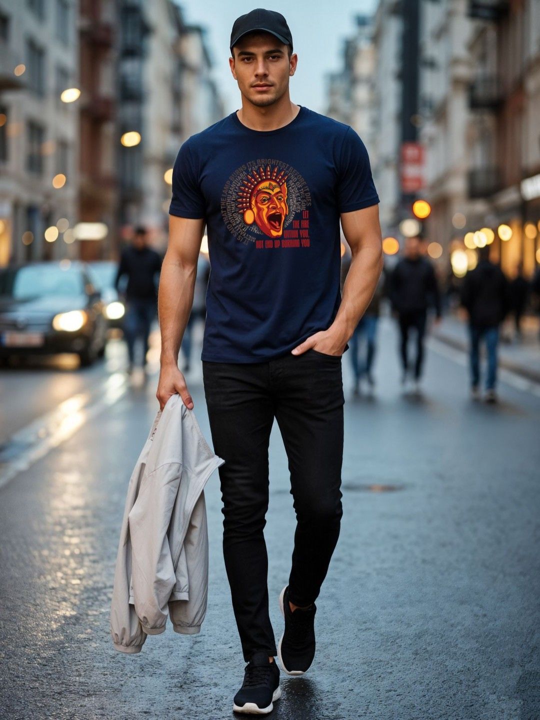 ADRO Men Printed T-shirt