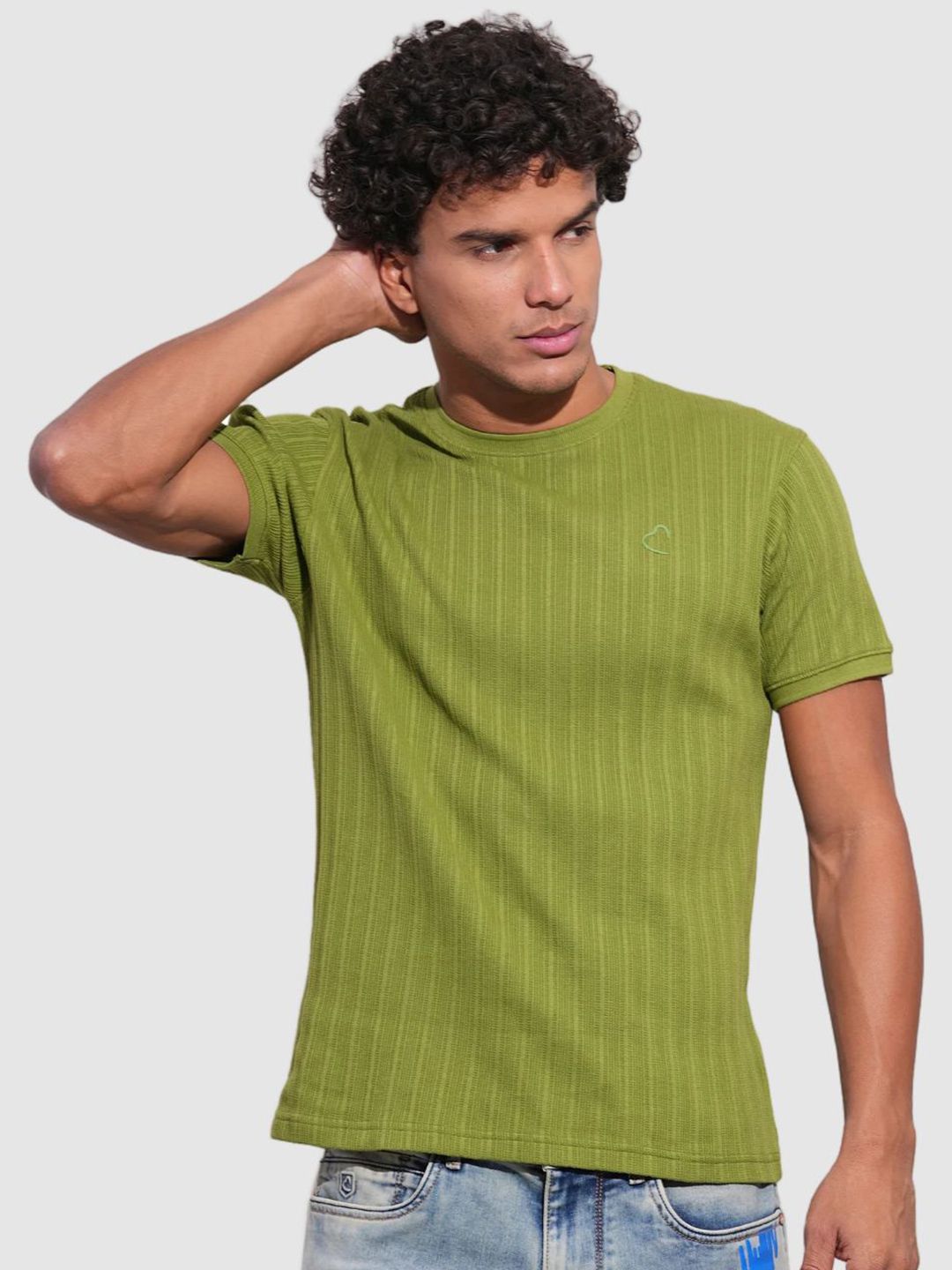 Being Human Men Striped Pockets Slim Fit T-shirt