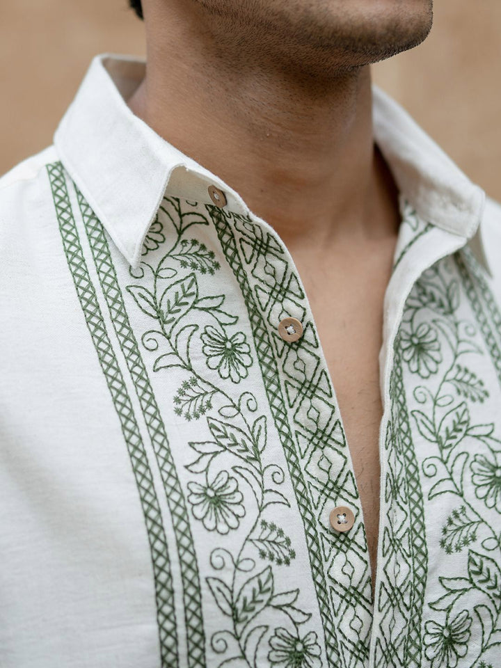 Powerlook Men Ethnic Motifs Printed Spread Collar Casual Shirt