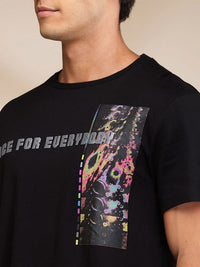Being Human Men Graphic Printed Round Neck Cotton T-shirt