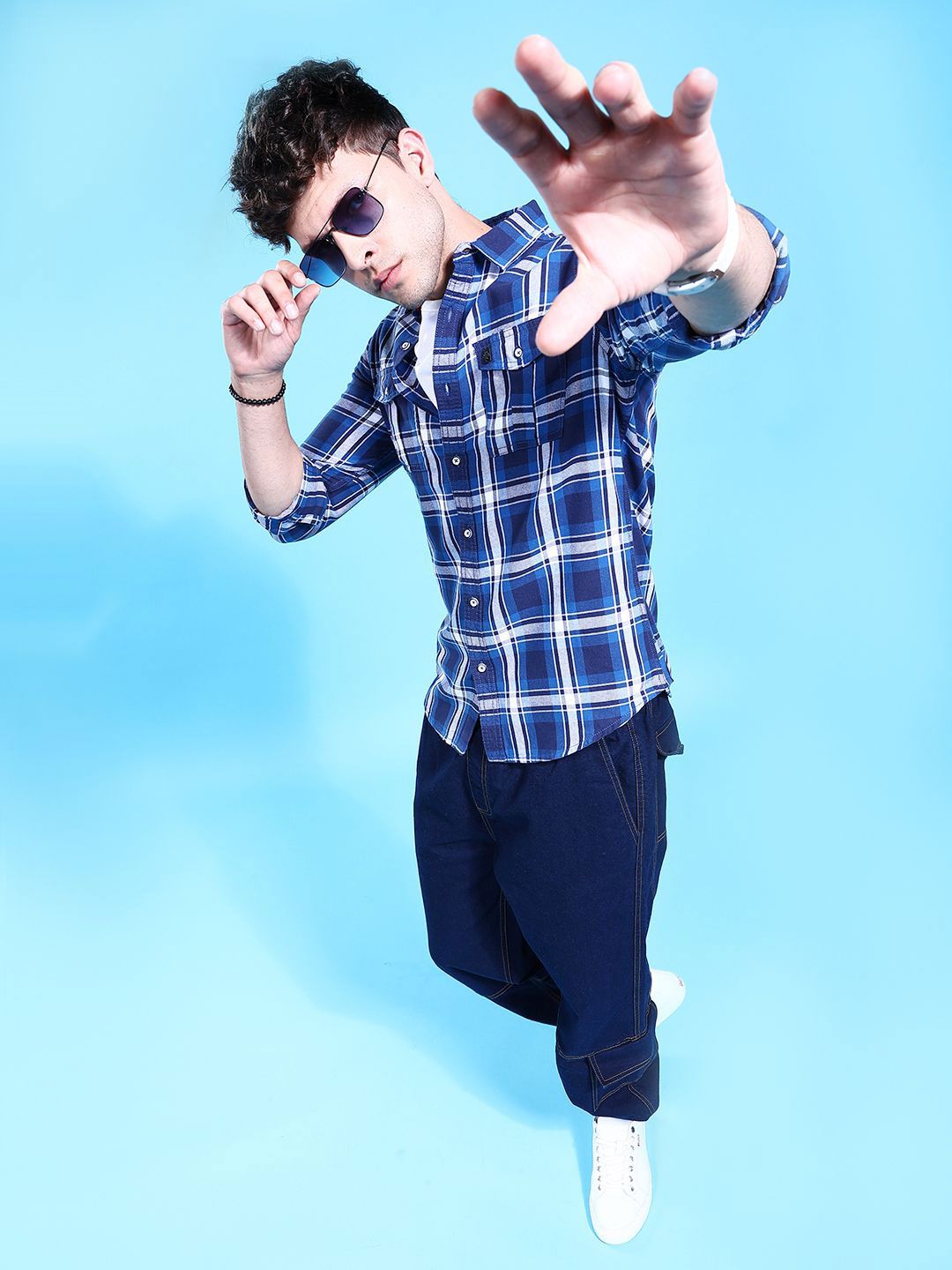 The Indian Garage Co Men Checked Casual Shirt