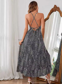 all about you Animal Print Chiffon A-Line Maxi Dress