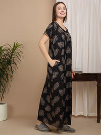 Sweet Dreams Women Printed Maxi Nightdress