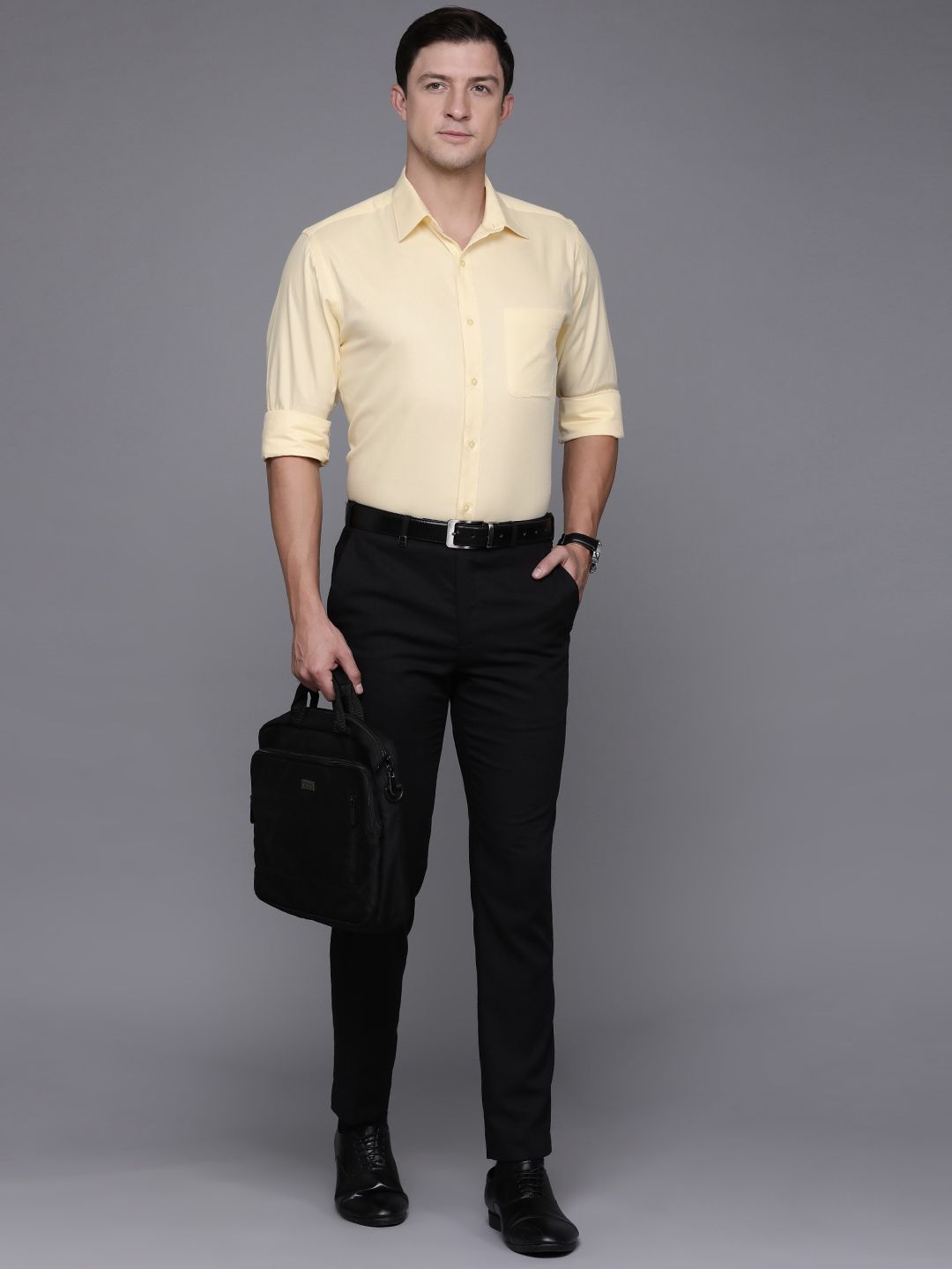 Baju Formal Bertekstur Raymond Pure Cotton Self Design Slim Fit